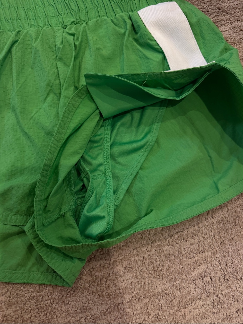 JoyLab Green Athletic Shorts with White Side Panels size S - Picture 4 of 6